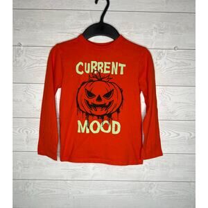 Children's Place orange Halloween long sleeve t-shirt Size small (5/6)